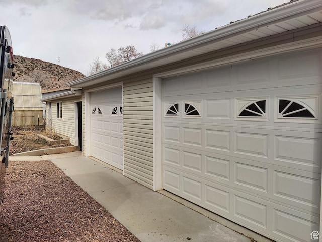 124 N Lakeview Dr, Manila, UT 84046 - garage with a mountain view
