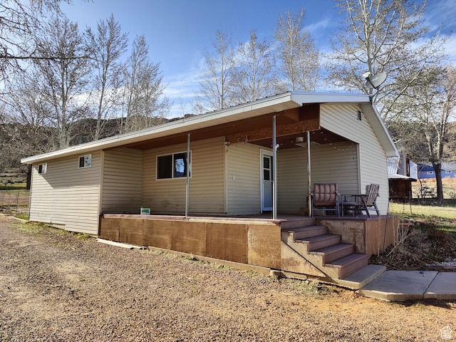 124 N Lakeview Dr, Manila, UT 84046 - view of front of home with covered porch