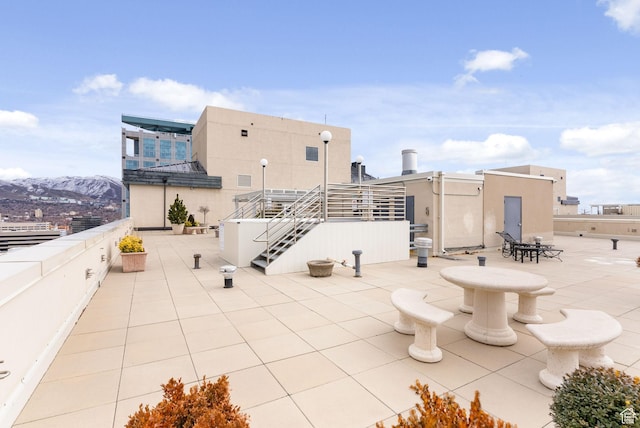 44 W Broadway Unit 605S, Salt Lake City, UT 84101 - view of patio featuring stairs