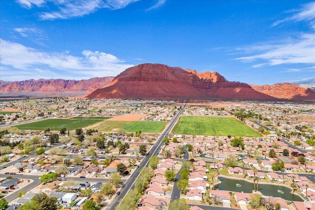 544 S Fiesta Dr, Ivins, UT 84738 - birds eye view of property featuring a mountain view and a residential view