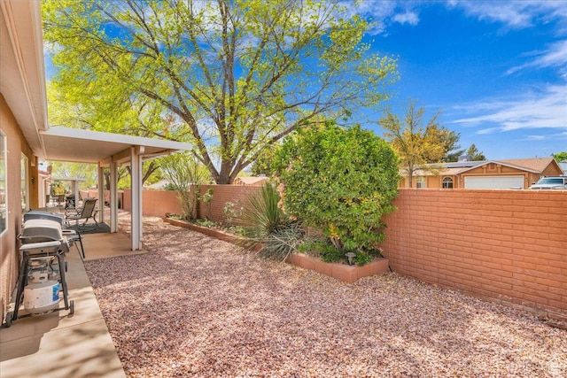 544 S Fiesta Dr, Ivins, UT 84738 - view of yard featuring a patio and a fenced backyard