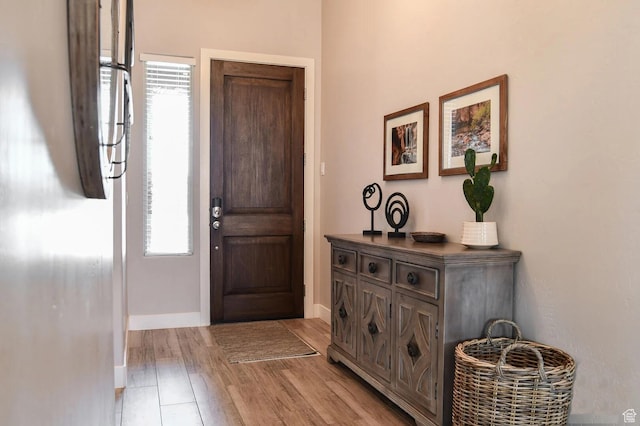 3823 W Dream Cir Unit 120, Santa Clara, UT 84765 - foyer entrance with light wood-style flooring, baseboards, and a healthy amount of sunlight