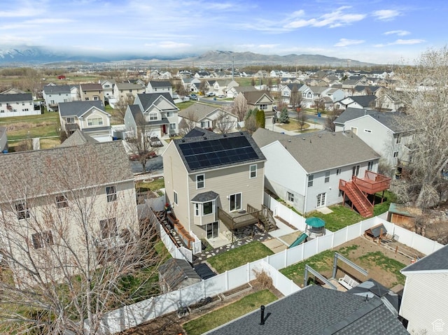 birds eye view of property featuring a residential view