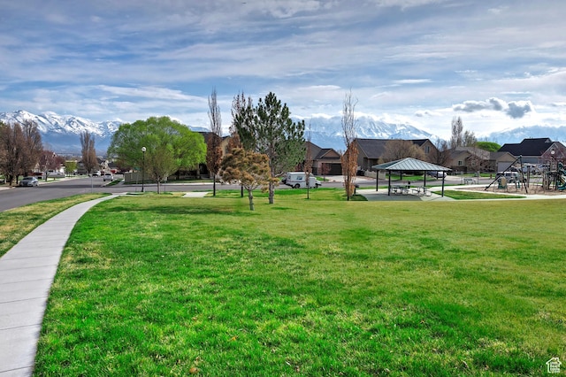 1288 S Pondside Dr, Saratoga Springs, UT 84045 - view of community with a gazebo and a yard