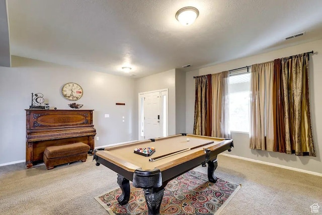1784 W Grays Pl, Lehi, UT 84043 - recreation room with pool table, baseboards, visible vents, and carpet floors