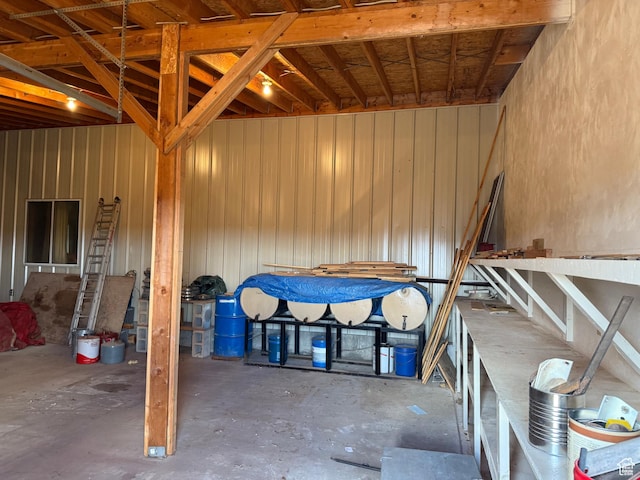 6051 N 11500 E, Lapoint, UT 84039 - misc room with unfinished concrete flooring