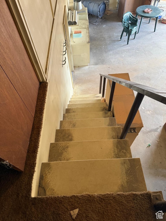 6051 N 11500 E, Lapoint, UT 84039 - staircase featuring concrete flooring