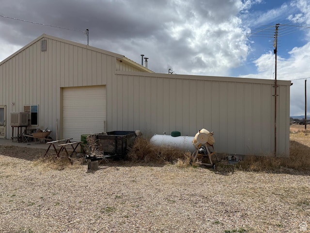6051 N 11500 E, Lapoint, UT 84039 - view of outbuilding with a garage