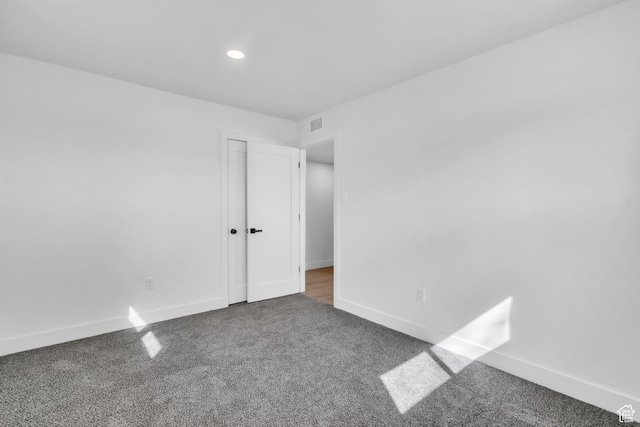 4970 S 4720 W, Salt Lake City, UT 84118 - spare room featuring visible vents, carpet, baseboards, and recessed lighting