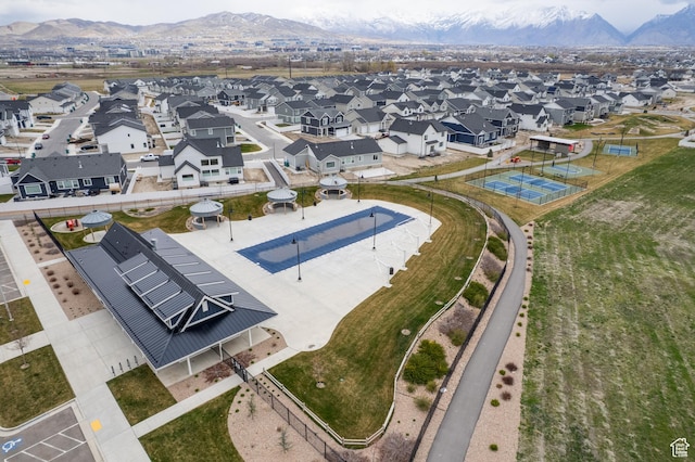 3440 W Mitchell Dr, Lehi, UT 84043 - bird's eye view with a residential view and a mountain view