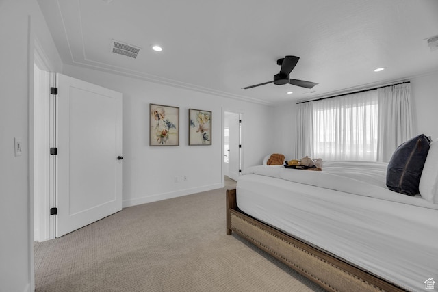 2119 N 520 W, Centerville, UT 84014 - carpeted bedroom featuring visible vents, recessed lighting, and baseboards