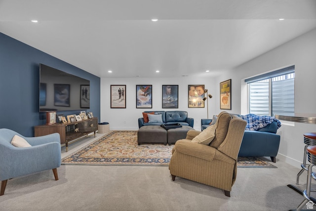 2119 N 520 W, Centerville, UT 84014 - carpeted living area featuring recessed lighting and baseboards