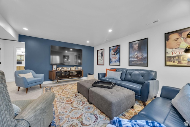 2119 N 520 W, Centerville, UT 84014 - living area with visible vents, recessed lighting, and baseboards