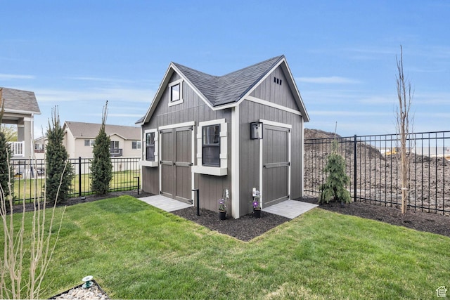2119 N 520 W, Centerville, UT 84014 - view of shed featuring a fenced backyard