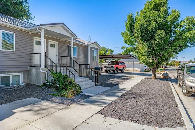 view of front of home