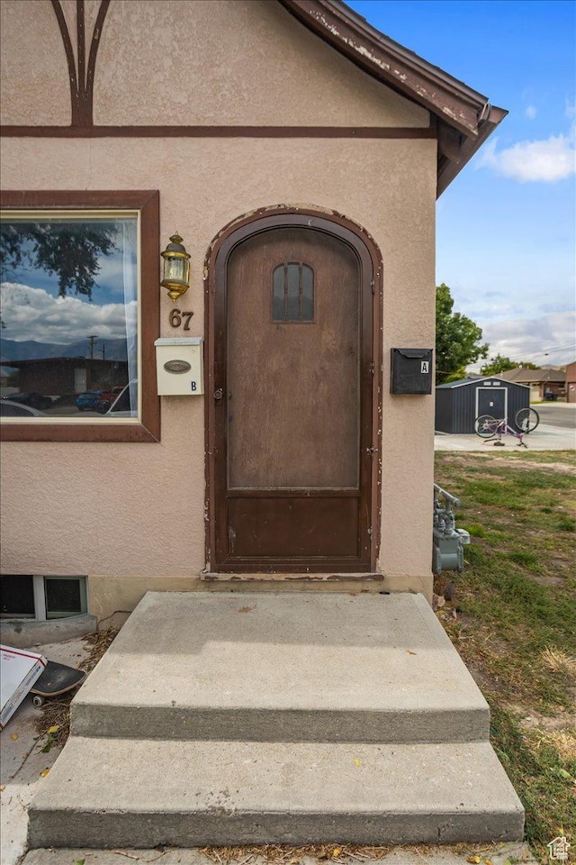 67 N 200 E, Tremonton, UT 84337 - view of exterior entry featuring stucco siding
