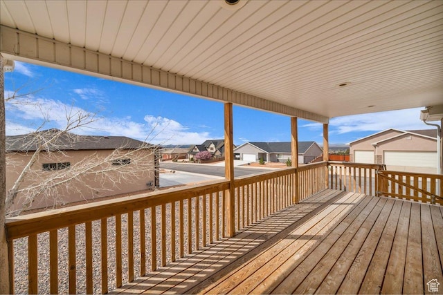 2367 N Monarch Cir E, Cedar City, UT 84721 - wooden terrace featuring a residential view and an outdoor structure