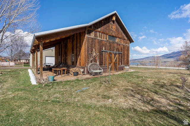 129 S 7200 E, Huntsville, UT 84317 - view of barn with a yard and a mountain view