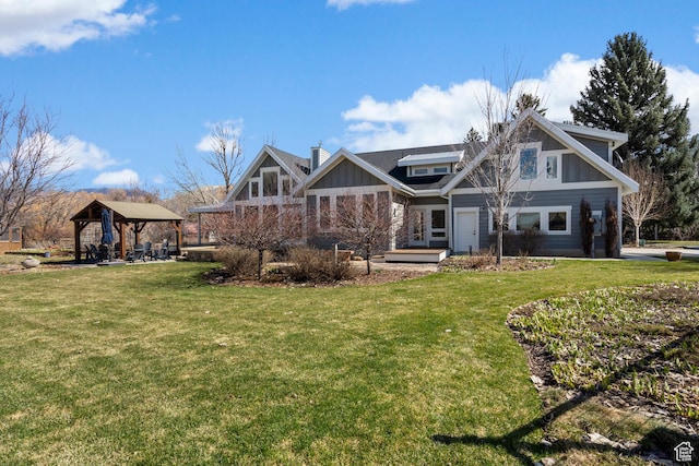 129 S 7200 E, Huntsville, UT 84317 - back of property featuring a gazebo and a yard