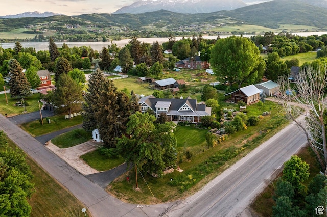 129 S 7200 E, Huntsville, UT 84317 - aerial overview of property's location with a mountain backdrop