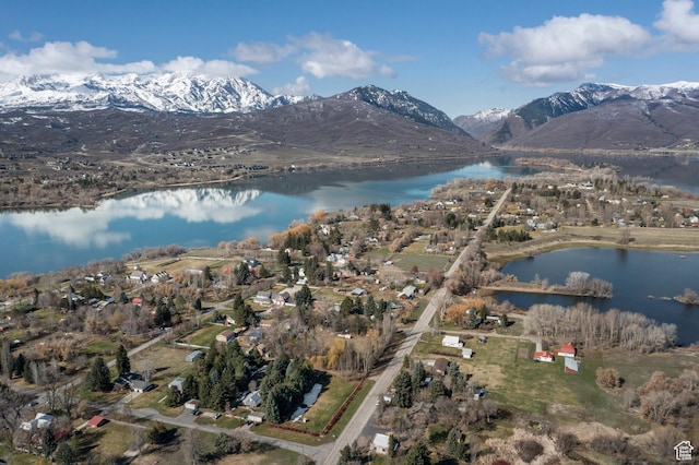 129 S 7200 E, Huntsville, UT 84317 - drone / aerial view with a water and mountain view