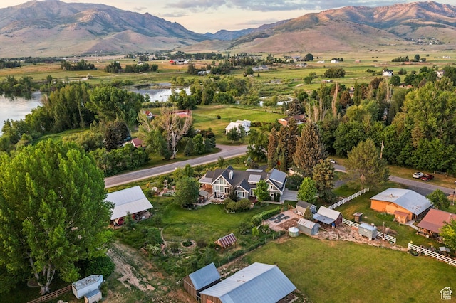 129 S 7200 E, Huntsville, UT 84317 - aerial view of property's location featuring a mountain backdrop and rural landscape