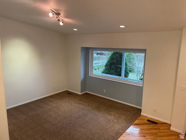 567 S Hazel Dr, Salem, UT 84653 - empty room featuring baseboards, recessed lighting, and track lighting