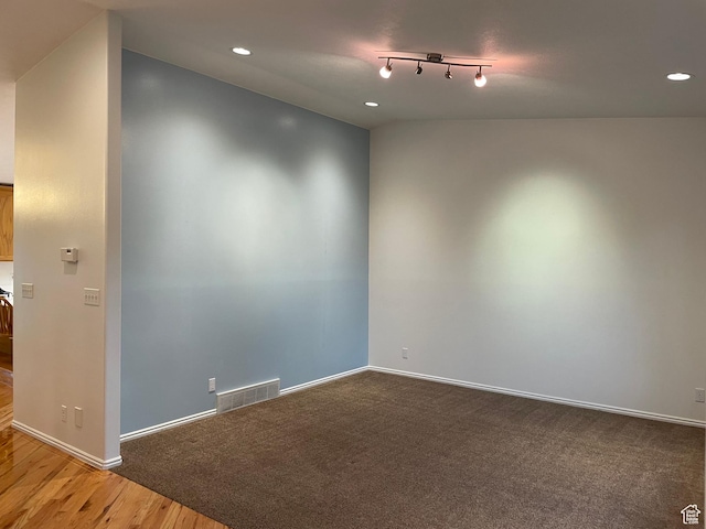 567 S Hazel Dr, Salem, UT 84653 - unfurnished room featuring recessed lighting, baseboards, and wood finished floors