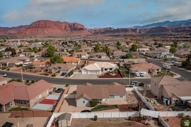 3546 Windmill Dr, Santa Clara, UT 84765 - birds eye view of property featuring a residential view and a mountain view