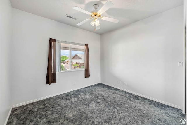 3546 Windmill Dr, Santa Clara, UT 84765 - carpeted spare room featuring baseboards, visible vents, and a ceiling fan