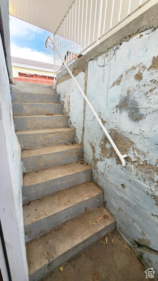view of stairs