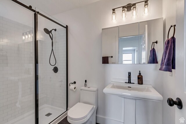 4103 S Sunrise Dr, Saratoga Springs, UT 84045 - full bathroom with toilet and a shower stall