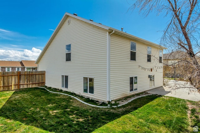 4103 S Sunrise Dr, Saratoga Springs, UT 84045 - view of side of home featuring fence and a yard