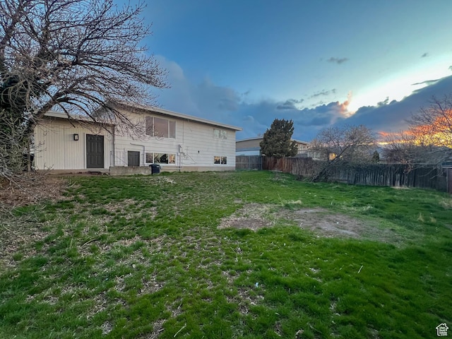 6770 W 3860 S, West Valley City, UT 84128 - yard at dusk with fence