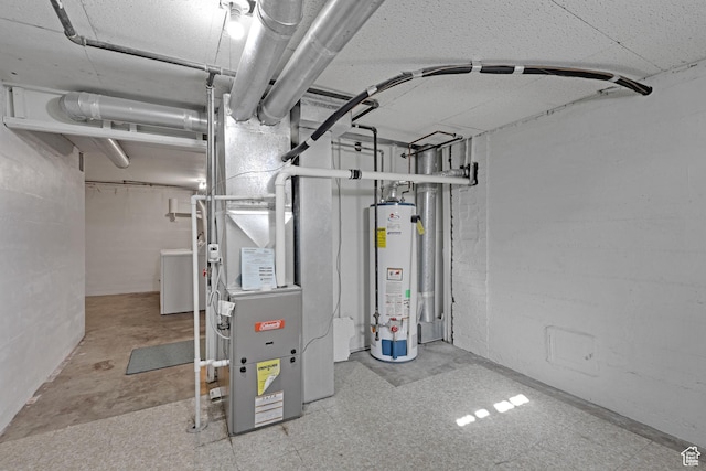 utility room with washer / dryer and water heater