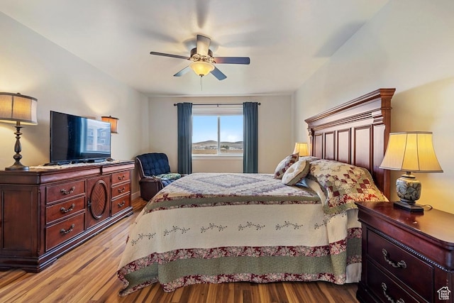 1234 S 1150 W, Payson, UT 84651 - bedroom featuring wood finished floors and a ceiling fan