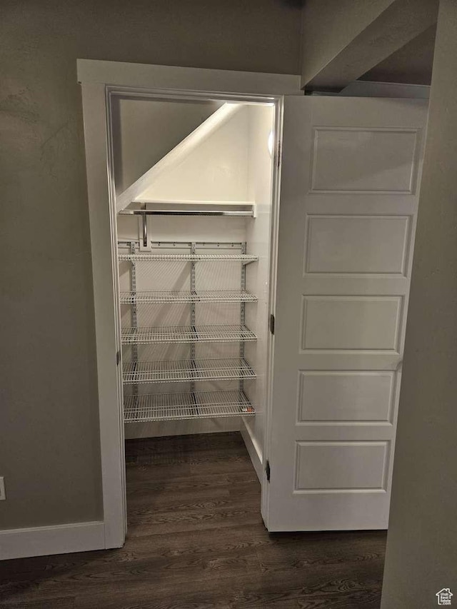 view of storage area