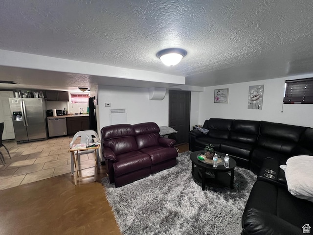 174 N 500 E, Logan, UT 84321 - living room featuring a textured ceiling