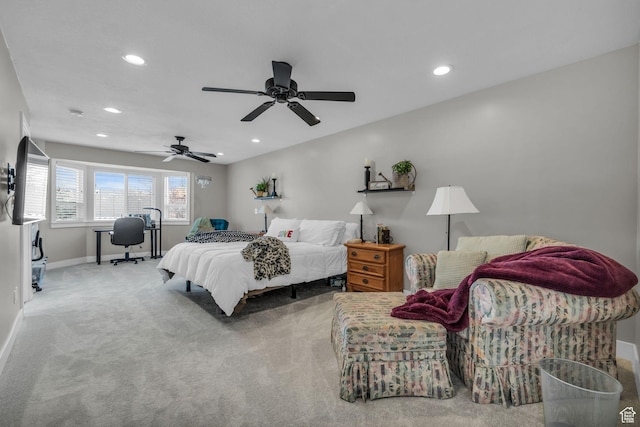 945 E Diana Way, Sandy, UT 84094 - bedroom with recessed lighting, carpet flooring, and baseboards