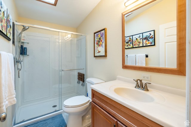69 E Coronado Ln, Moab, UT 84532 - full bath featuring toilet, a stall shower, and vanity