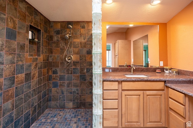 69 E Coronado Ln, Moab, UT 84532 - bathroom featuring vanity and a tile shower