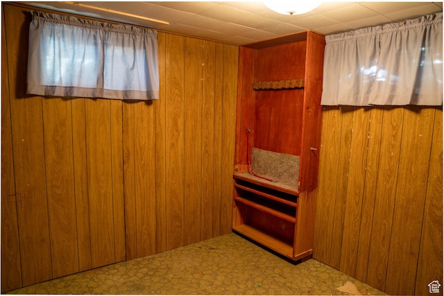 1915 W 13400 S, Riverton, UT 84065 - bathroom featuring tile patterned floors and wood walls