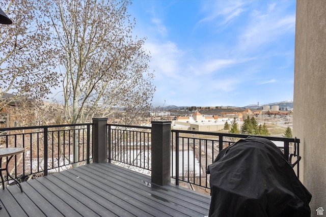 6749 N 2200 W Unit B302, Park City, UT 84098 - wooden deck featuring grilling area
