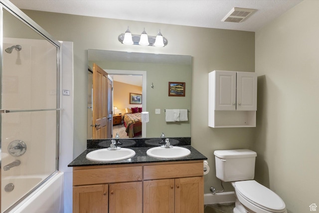 6749 N 2200 W Unit B302, Park City, UT 84098 - bathroom featuring a sink, visible vents, toilet, and ensuite bath