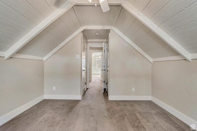 1135 Grandview Dr, Providence, UT 84332 - additional living space with carpet flooring, a ceiling fan, and wooden ceiling