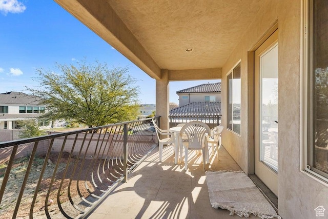 view of balcony