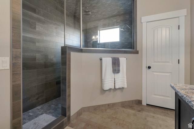 1737 E 6850 S, Uintah, UT 84405 - bathroom with walk in shower, vanity, and baseboards