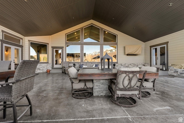 1737 E 6850 S, Uintah, UT 84405 - view of patio featuring french doors
