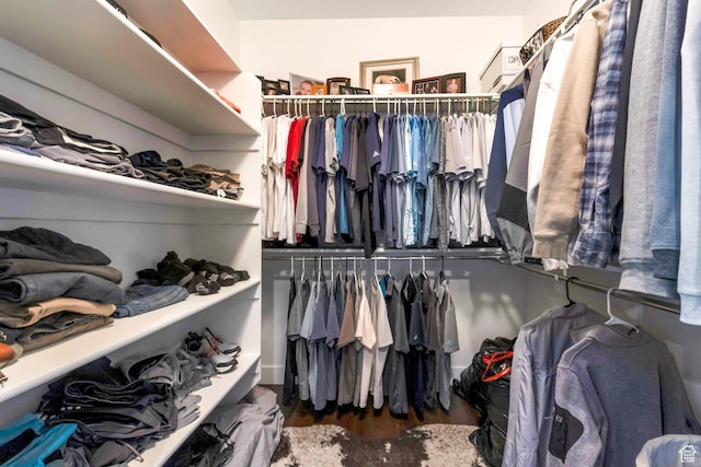 1737 E 6850 S, Uintah, UT 84405 - walk in closet featuring wood finished floors
