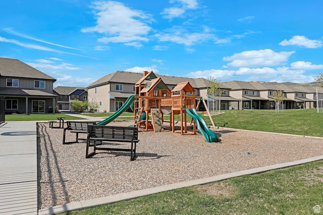 140 W 150 S Unit 22, Garden City, UT 84028 - community playground featuring a residential view and a lawn
